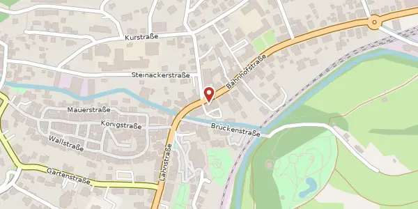 Karte der Umgebung von Bahnhofstr. 12, 57334 Bad Laasphe