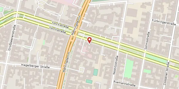 Karte der Umgebung von Gneisenaustraße 4, 10961 Berlin