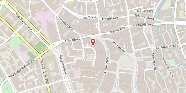 Karte der Umgebung von Ernst-Reuter-Platz 4, 86150 Augsburg