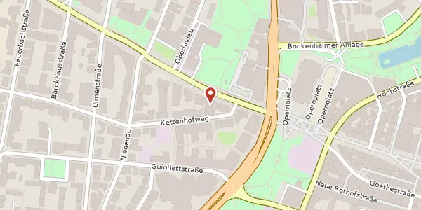 Karte der Umgebung von Bockenheimer Landstr. 13-15, 60325 Frankfurt
