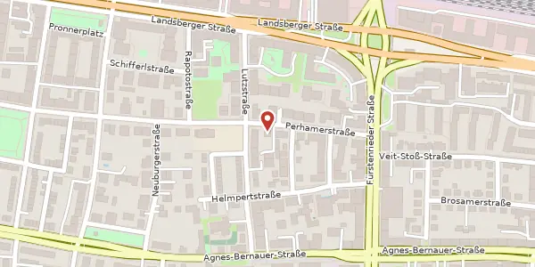 Karte der Umgebung von Perhamerstr. 9 Rgb., 80687 München