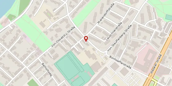 Karte der Umgebung von Bonhoefferstr. 42, 48151 Münster