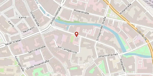 Karte der Umgebung von Kollegienwall 28 a, 49074 Osnabrück