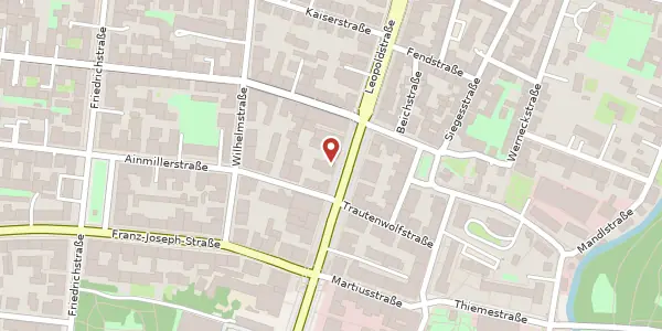 Karte der Umgebung von Leopoldstr. 31, 80802 München