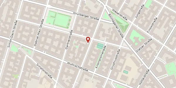 Karte der Umgebung von Seumestraße 21, 10245 Berlin