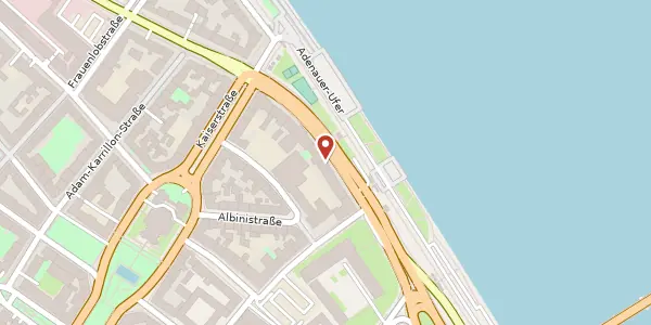 Karte der Umgebung von Rheinallee 1 E, 55116 Mainz