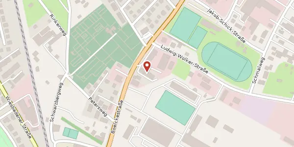 Karte der Umgebung von Boelckestr. 24, 55252 Mainz-Kastel