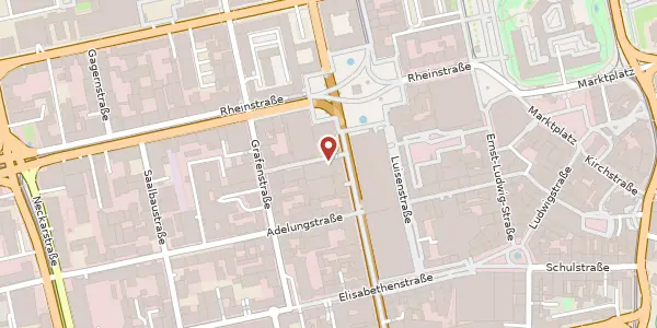 Karte der Umgebung von Wilhelminenstr. 7 A, 64283 Darmstadt
