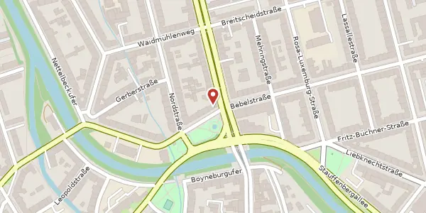 Karte der Umgebung von Magdeburger Allee 5, 99086 Erfurt