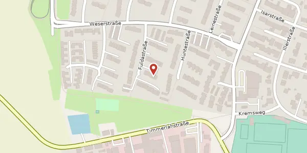 Karte der Umgebung von Fuldastraße 27a, 38120 Braunschweig