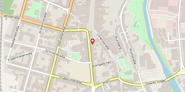 Karte der Umgebung von Bismarckstr. 5, 95028 Hof