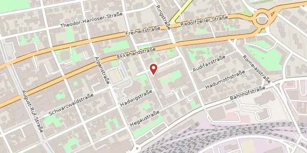 Karte der Umgebung von Schwarzwaldstraße 36, 78224 Singen (Hohentwiel)
