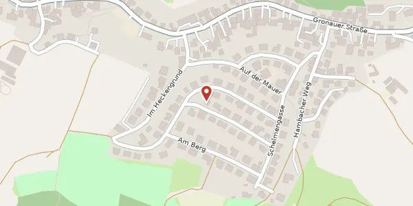 Karte der Umgebung von Vorderwaldstr. 13, 64625 Bensheim