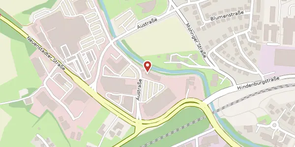 Karte der Umgebung von Austraße 12, 74613 Öhringen