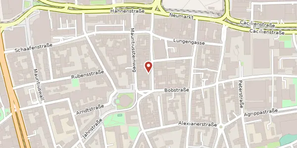 Karte der Umgebung von Clemensstr. 5-7, 50676 Köln
