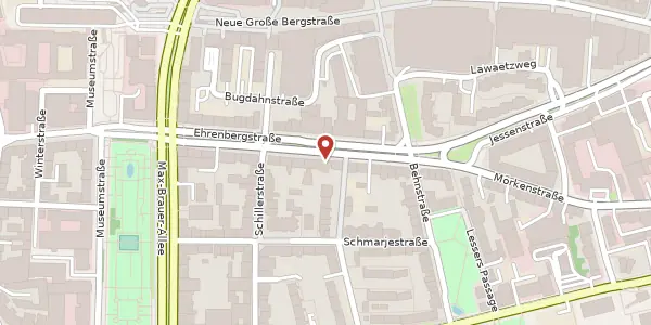 Karte der Umgebung von Ehrenbergstraße 39, 22767 Hamburg