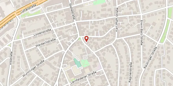 Karte der Umgebung von Große Falterstraße 3, 70597 Stuttgart