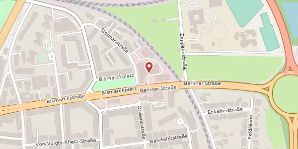 Karte der Umgebung von Bismarckplatz 10, 31135 Hildesheim