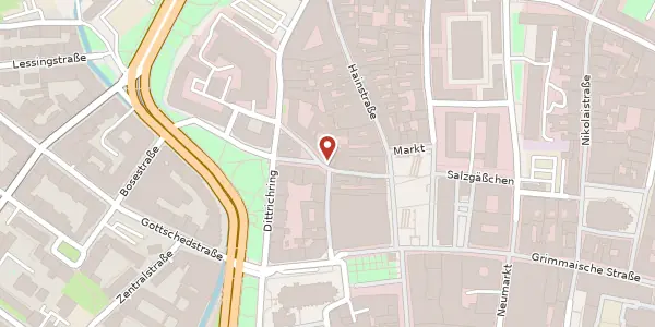 Karte der Umgebung von Kleine Fleischergasse 2, 04109 Leipzig
