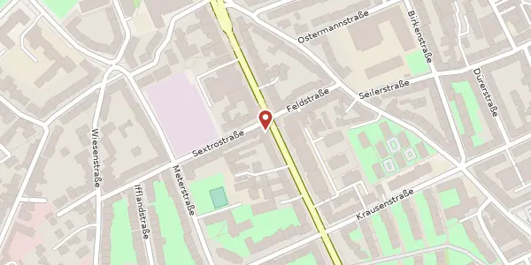 Karte der Umgebung von Hildesheimer Straße 48, 30169 Hannover
