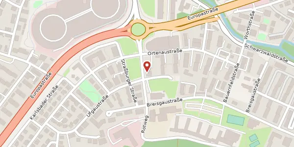 Karte der Umgebung von Allee Cité 1, 76532 Baden-Baden