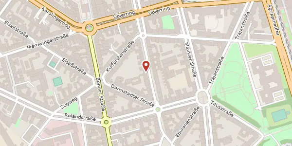 Karte der Umgebung von Alteburger Str. 40, 50678 Köln