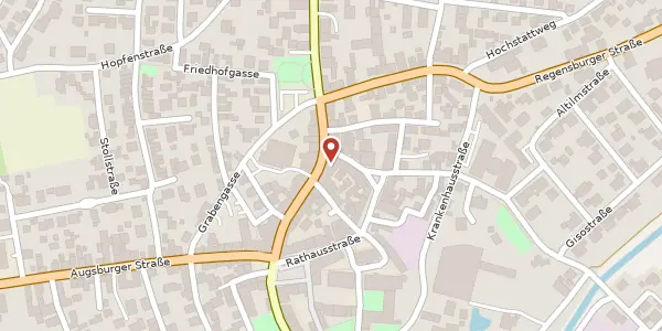 Karte der Umgebung von Maximilianstraße 18, 85290 Geisenfeld