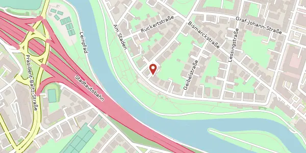 Karte der Umgebung von Am Staden 13, 66121 Saarbrücken