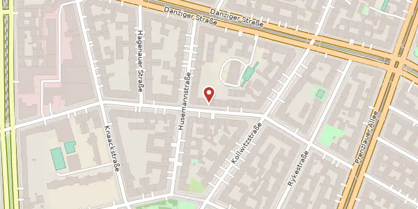 Karte der Umgebung von Sredzkistraße 39, 10435 Berlin