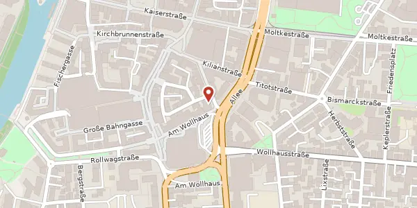Karte der Umgebung von Klarastraße 12, 74072 Heilbronn