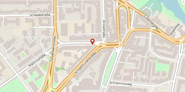 Karte der Umgebung von Martinistraße 11, 20251 Hamburg