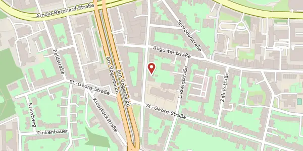 Karte der Umgebung von Karlstraße 15, 18055 Rostock