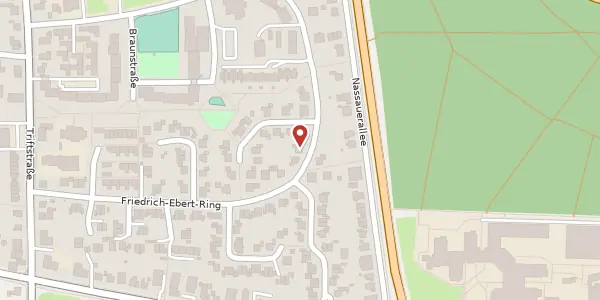 Karte der Umgebung von Friedrich-Ebert-Ring 62, 47533 Kleve