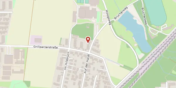 Karte der Umgebung von Grillparzerstr. 92, 64291 Darmstadt