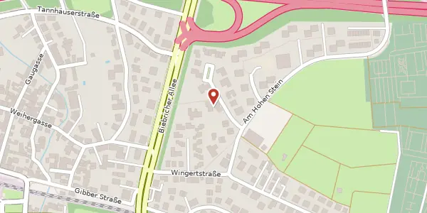 Karte der Umgebung von Am Güldenplan 2B, 65203 Wiesbaden