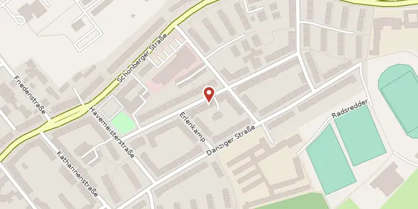 Karte der Umgebung von Timkestraße 49, 24148 Kiel