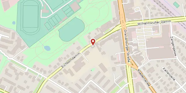 Karte der Umgebung von Eichborndamm 286, 13437 Berlin