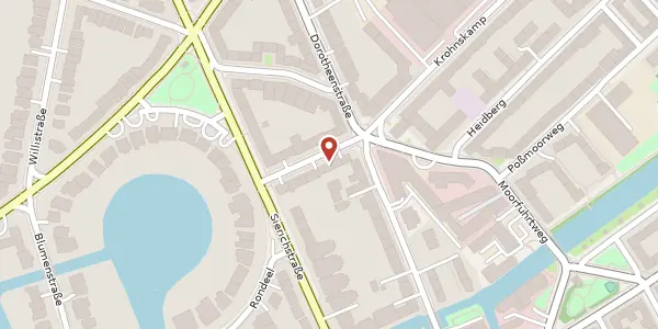 Karte der Umgebung von Krohnskamp 8, 22301 Hamburg
