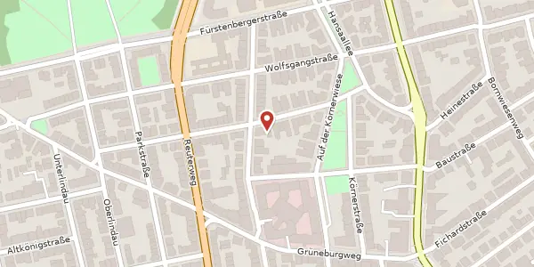 Karte der Umgebung von Böhmerstr. 15, 60322 Frankfurt
