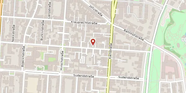 Karte der Umgebung von Vorholzstraße 26, 76137 Karlsruhe