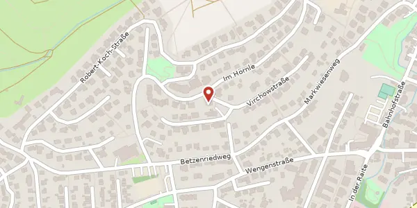 Karte der Umgebung von Virchowstraße 2, 72800 Eningen U. A.