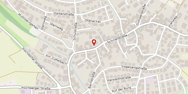 Karte der Umgebung von Schillerstraße 79, 71336 Waiblingen-Bittenfeld