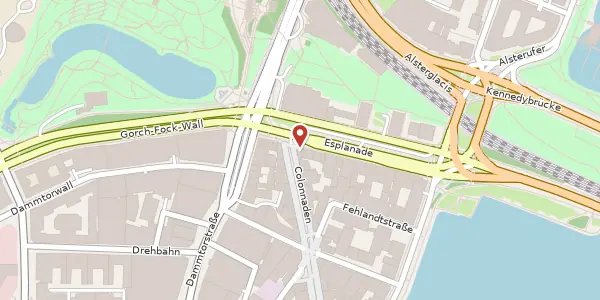 Karte der Umgebung von Esplanade 23, 20354 Hamburg