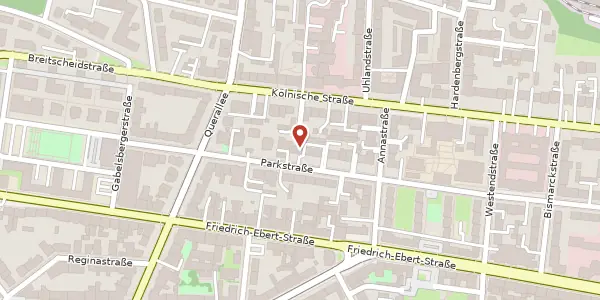 Karte der Umgebung von Parkstraße 28, 34119 Kassel