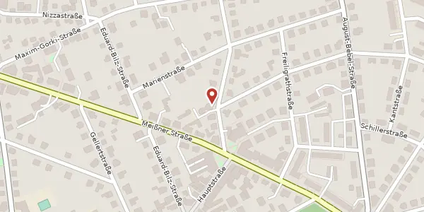 Karte der Umgebung von Hauptstraße 32, 01445 Radebeul