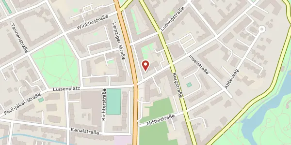 Karte der Umgebung von Salzstraße 1, 09113 Chemnitz