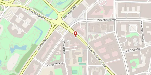Karte der Umgebung von Kaiser-Wilhelm-Straße 93, 20355 Hamburg