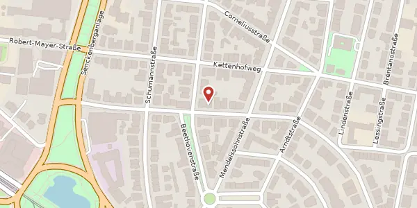 Karte der Umgebung von Westendstr. 84, 60325 Frankfurt