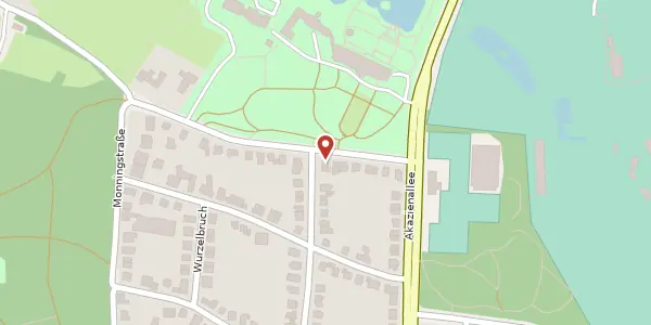 Karte der Umgebung von Platanenallee 29, 45478 Mülheim an der Ruhr