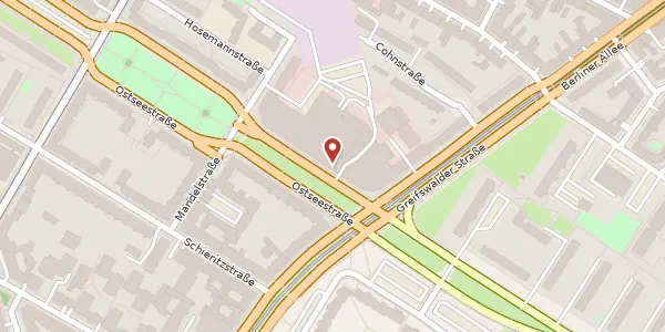 Karte der Umgebung von Ostseestraße 111, 10409 Berlin